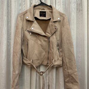 Suede Moto Jacket